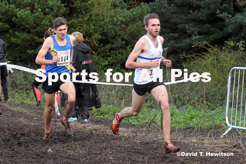 Senior men, National Cross Country Relay Champs., Berry Hill Park, Mansfield.  Photo: David T. Hewitson/Sports for All Pics